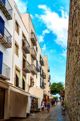 Ruelle typique de la vieille ville de Peñíscola.